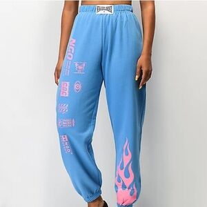 new girl order blue and pink sweatpants size 10